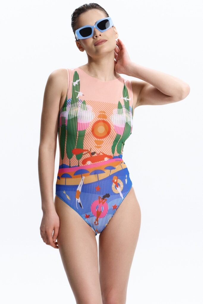 sku: 25001132 | Brand: RoDaSoleil  | Size: XSmall Small Medium Large XLarge  | Colors: Цветной  | Бренды RoDaSoleil | Купальники Слитные | Title: Слитный купальник ПОРТОФИНО