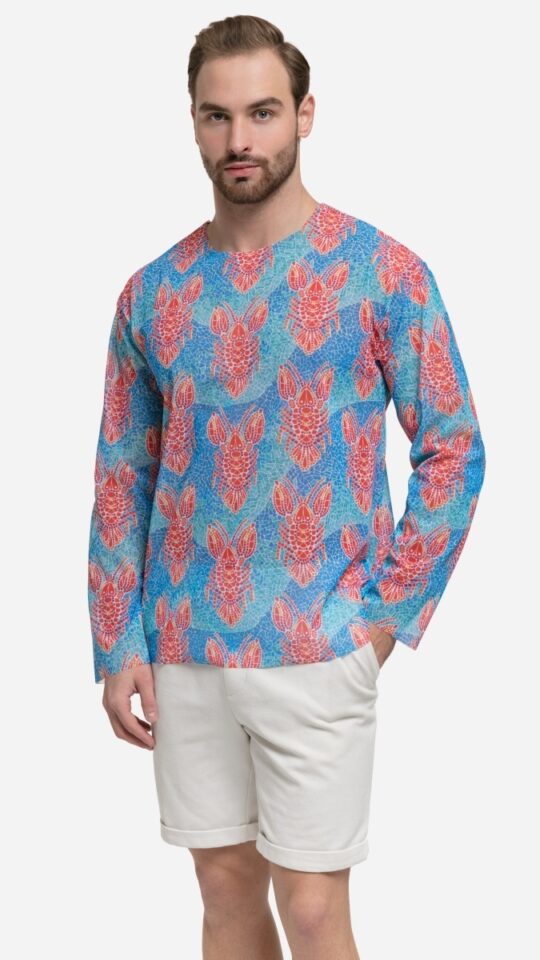 sku: 25003352 | Brand: RoDaSoleil  | Size: XSmall Small Medium Large XLarge XXLarge  | Colors: Цветной  | Бренды RoDaSoleil | Пляжная одежда | Мужская коллекция Пляжная одежда | Title: Футболка ОМАР ПАТТЕРН