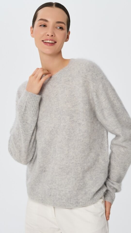 sku: W25-00CH1219 | Brand: Marc Andre  | Size: 36 38 40 42 44  | Colors: Серый  | Бренды Marc&Andre | Кашемир Джемперы | Title: Джемпер CLOUDED LUXE