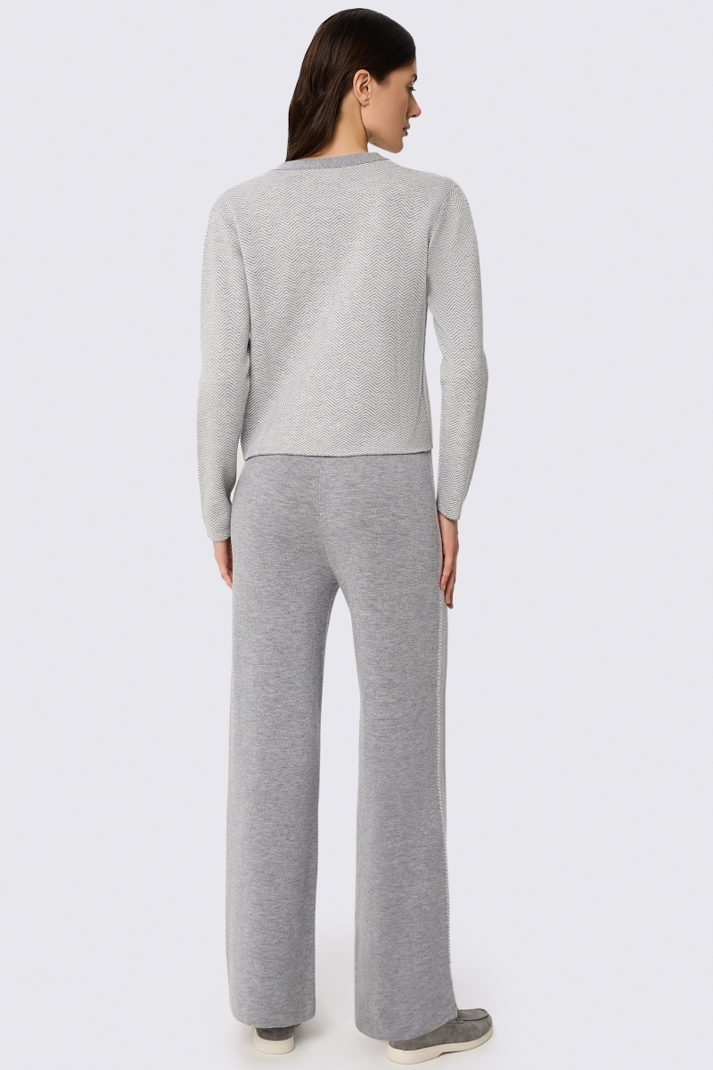 sku: W25-00CH0210 | Brand: Marc Andre  | Size: 36 38 40 42 44 46  | Colors: Серый  | Бренды Marc&Andre | Кашемир Брюки | Title: Брюки ETERNAL WAVES