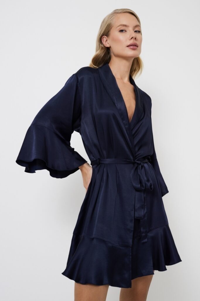 sku: CRESSIDA | Brand: Aruelle  | Size: XSmall Small Medium Large XLarge XXLarge  | Colors: Темно-синий  | Бренды Aruelle | Домашняя одежда Халаты | Title: Халат CRESSIDA