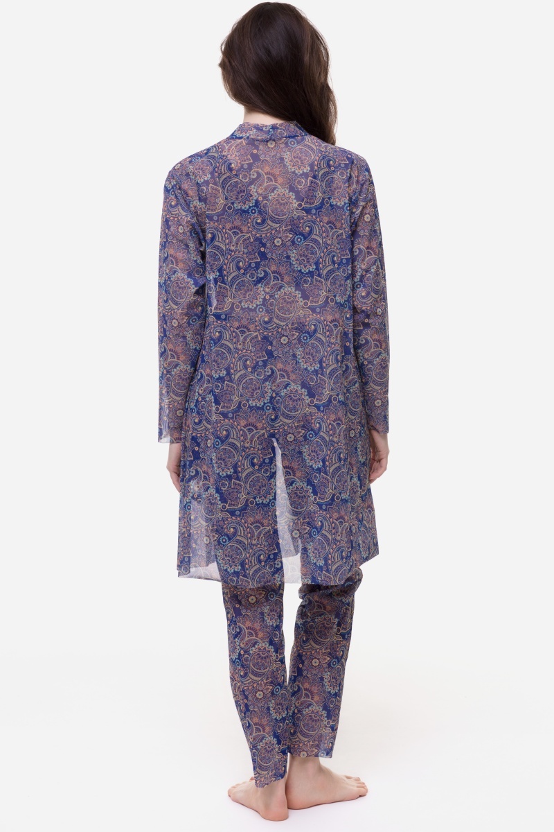 sku: 25003089 | Brand: RoDaSoleil  | Size: XSmall Small Medium Large XLarge  | Colors: Цветной  | Бренды RoDaSoleil | Пляжная одежда | Title: Буркини ПЕЙСЛИ СИНИЙ