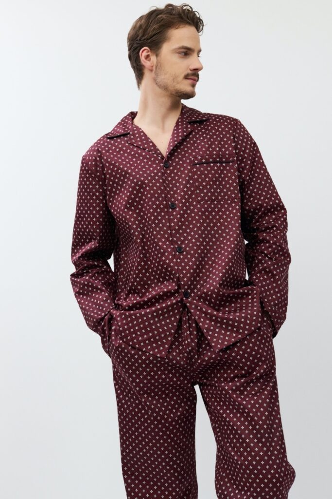 sku: GRANT | Brand: Aruelle  | Size: Small Medium Large XLarge XXLarge  | Colors: Бордовый  | Бренды Aruelle | Мужская коллекция Пижамы | Title: Пижама с брюками GRANT
