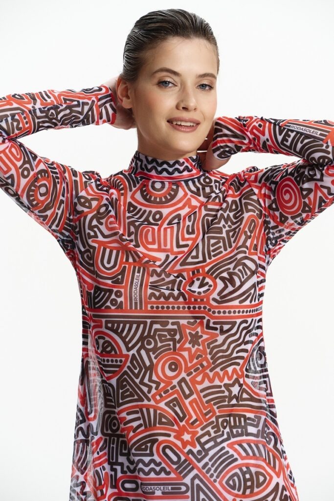 sku: 25004735 | Brand: RoDaSoleil  | Size: XSmall Small Medium Large XLarge  | Colors: Цветной  | Бренды RoDaSoleil | Пляжная одежда | Title: Платье - туника DOODLING