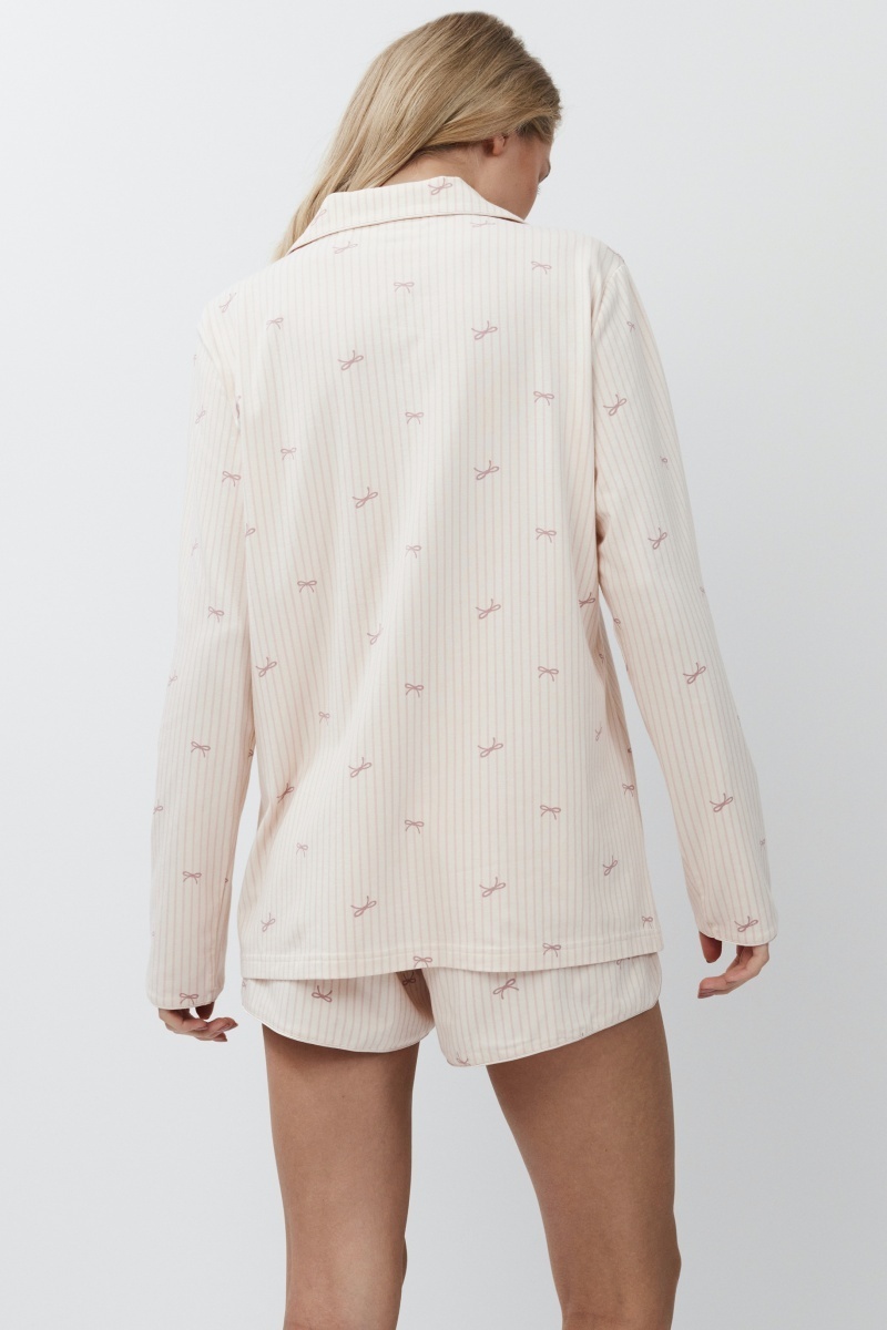 sku: YVETTE | Brand: Aruelle  | Size: XSmall Small Medium Large XLarge XXLarge  | Colors: Персиковый  | Бренды Aruelle | Домашняя одежда Пижамы | Title: Пижама с шортами YVETTE