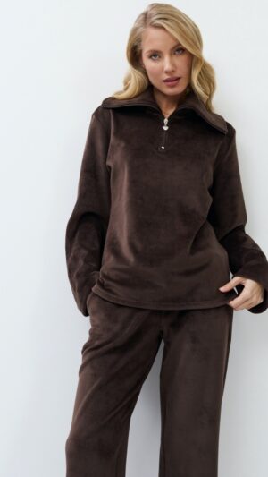 sku: MILENE SET SOFT | Brand: Aruelle  | Size: XSmall Small Medium Large XLarge XXLarge  | Colors: Шоколадный  | Бренды Aruelle | Домашняя одежда Костюмы | Title: Комплект с брюками MILENE SET SOFT