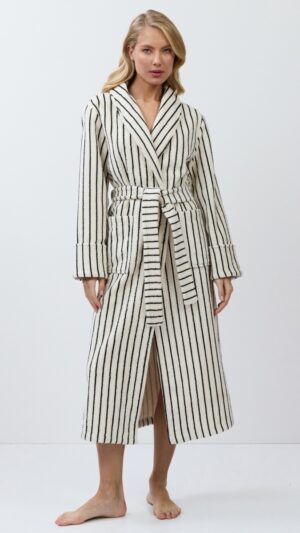 sku: LANA | Brand: Aruelle  | Size: XSmall Small Medium Large XLarge XXLarge  | Colors: Кремовый/Черный  | Бренды Aruelle | Домашняя одежда Халаты | Title: Халат LANA