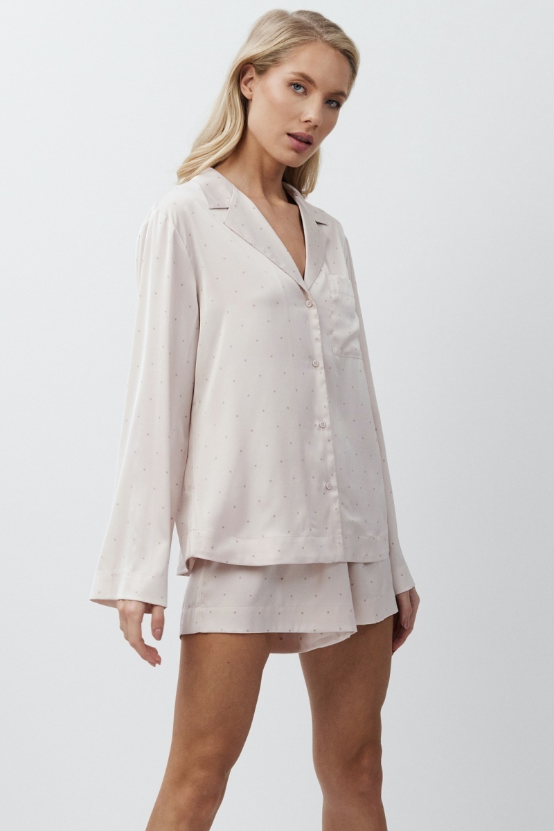 sku: GILIAN | Brand: Aruelle | Size: XSmall Small Medium Large XLarge | Colors: Светло-Розовый | Бренды Aruelle | Домашняя одежда Пижамы | Title: Пижама с шортами GILIAN