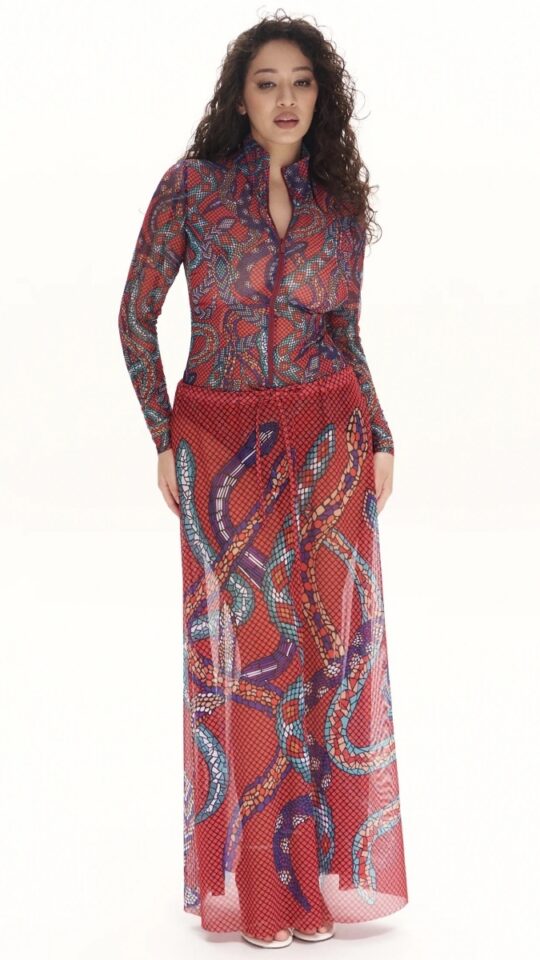 sku: 25000374 | Brand: RoDaSoleil  | Size: Onesize  | Colors: Цветной  | Бренды RoDaSoleil | Пляжная одежда | Title: Юбка ЗМЕИ МОЗАИКА