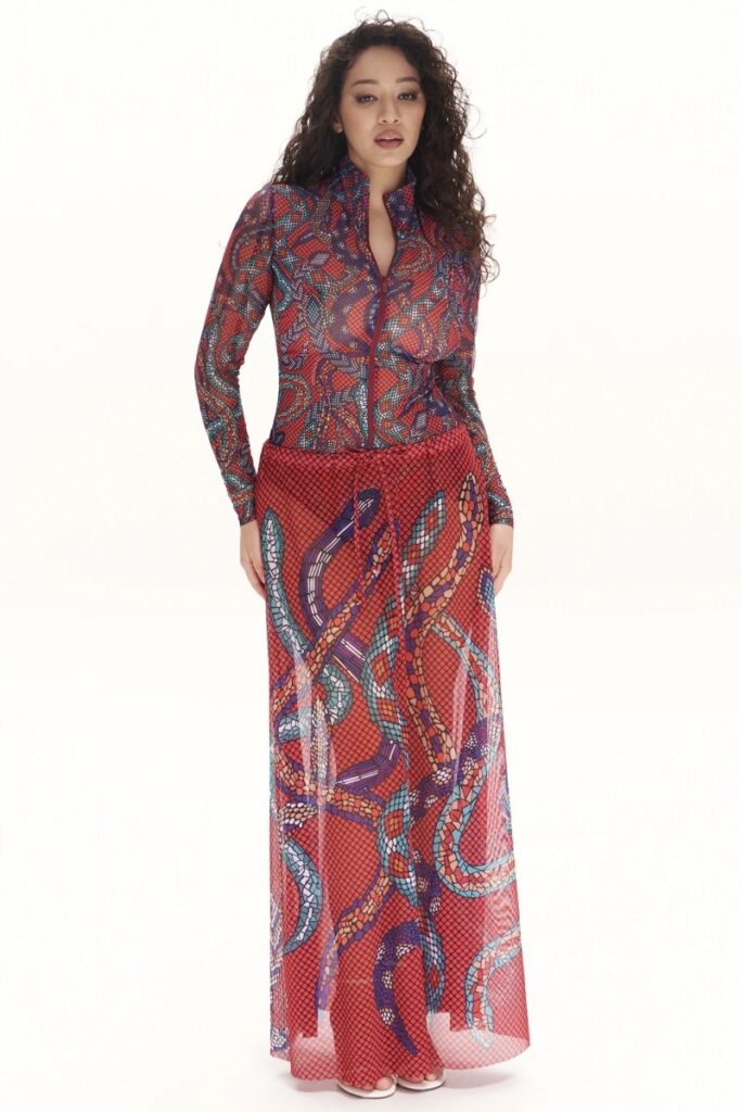 sku: 25000374 | Brand: RoDaSoleil  | Size: Onesize  | Colors: Цветной  | Бренды RoDaSoleil | Пляжная одежда | Title: Юбка ЗМЕИ МОЗАИКА
