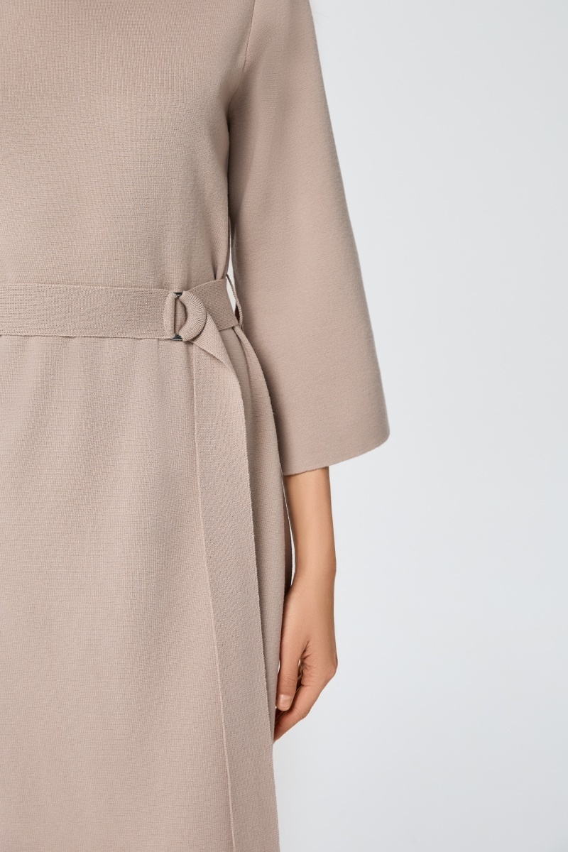 sku: W25-00CH0103 | Brand: Marc Andre  | Size: 36 38 40 42 44  | Colors: Бежевый  | Бренды Marc&Andre | Кашемир | Title: Платье ETERNAL WAVES