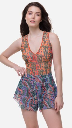 sku: 25001673 | Brand: RoDaSoleil  | Size: XSmall Small Medium Large  | Colors: Цветной  | Бренды RoDaSoleil | Пляжная одежда | Title: Шорты КРОКОДИЛ МУЛЬТИКОЛОР ПАТТЕРН