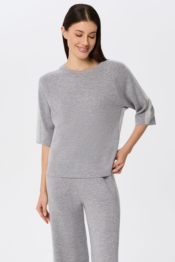 sku: W25-00CH0219 | Brand: Marc Andre  | Size: 36 38 40 42 44 46  | Colors: Серый  | Бренды Marc&Andre | Кашемир Джемперы | Title: Джемпер ETERNAL WAVES