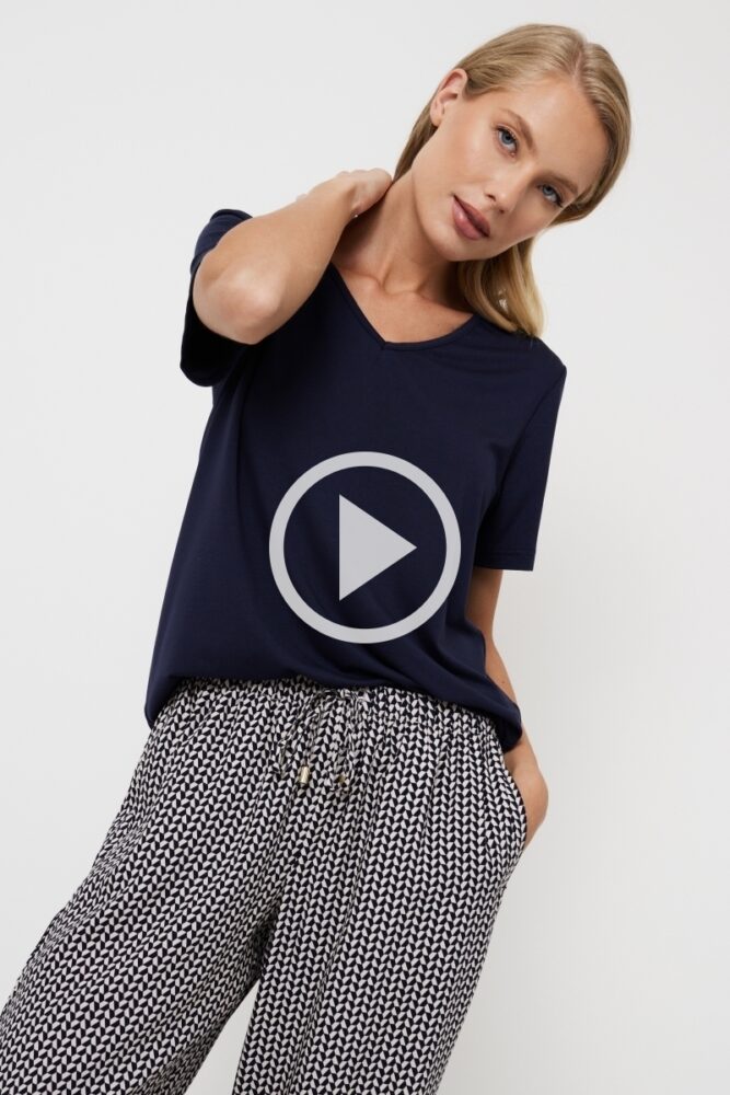 sku: ISOBELL | Brand: Aruelle  | Size: XSmall Small Medium Large XLarge XXLarge  | Colors: Темно Синий/Графит  | Бренды Aruelle | Домашняя одежда Пижамы | Title: Пижама с брюками ISOBELL