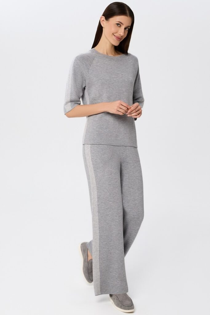 sku: W25-00CH0219 | Brand: Marc Andre  | Size: 36 38 40 42 44 46  | Colors: Серый  | Бренды Marc&Andre | Кашемир Джемперы | Title: Джемпер ETERNAL WAVES