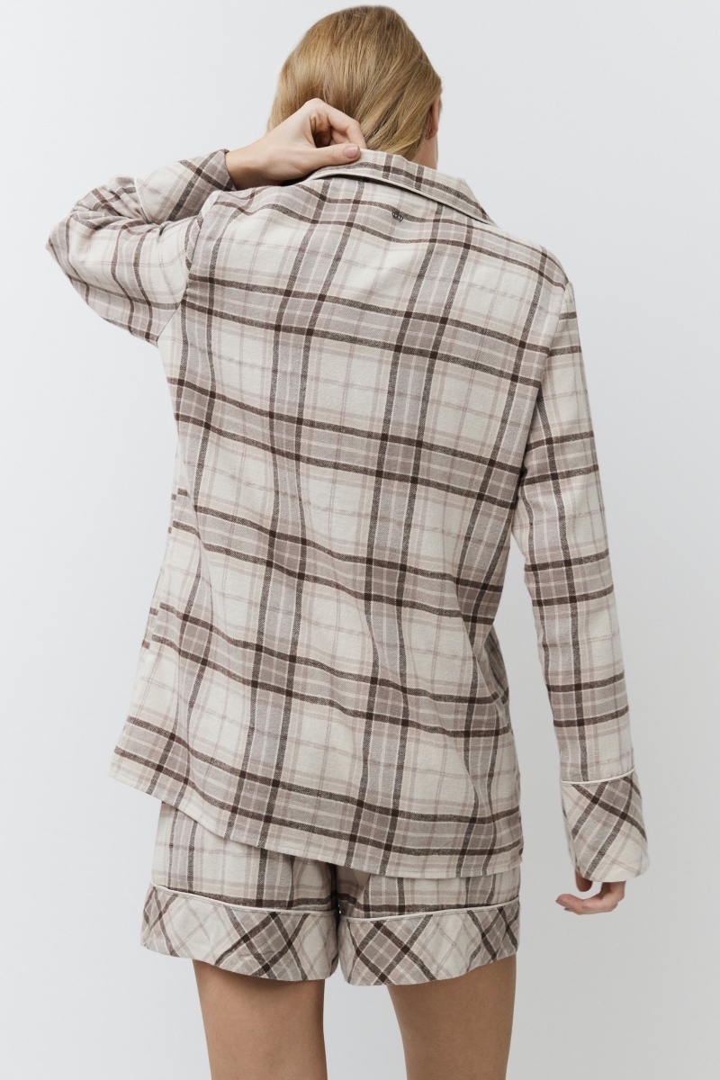 sku: MAELLE | Brand: Aruelle | Size: XSmall Small Medium Large XLarge XXLarge | Colors: Бежевый | Бренды Aruelle | Домашняя одежда Пижамы | Title: Пижама с шортами MAELLE