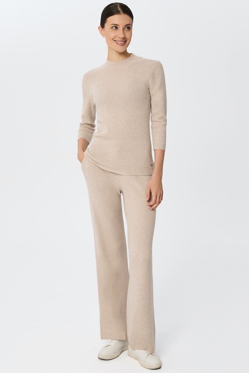 sku: W25-00CH0407 | Brand: Marc Andre  | Size: 36 38 40 42 44 46  | Colors: Бежевый  | Бренды Marc&Andre | Кашемир Джемперы | Title: Джемпер QUITE MOTION