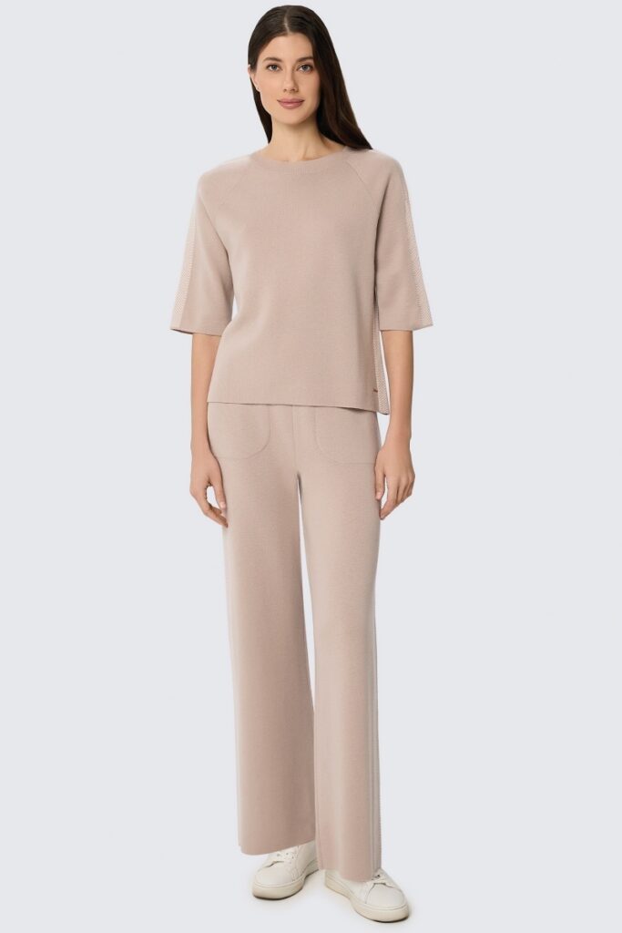 sku: W25-00CH0119 | Brand: Marc Andre  | Size: 36 38 40 42 44 46  | Colors: Бежевый  | Бренды Marc&Andre | Кашемир Джемперы | Title: Джемпер ETERNAL WAVES