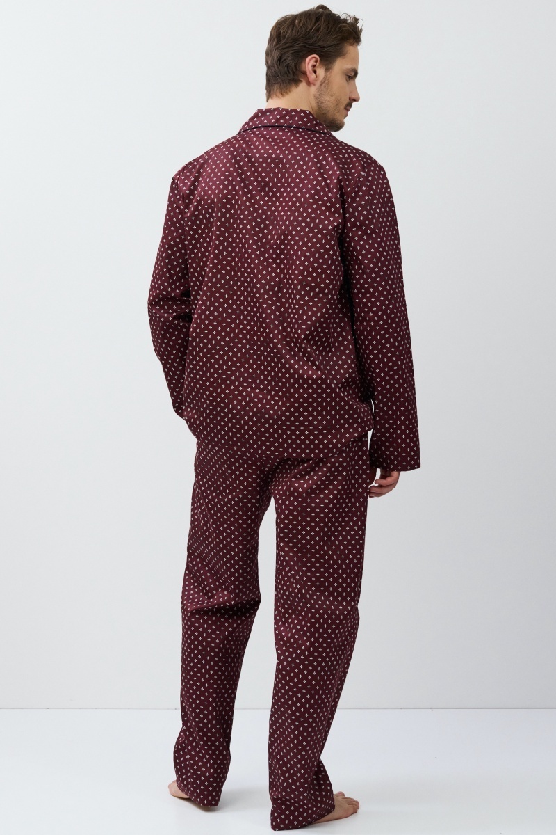 sku: GRANT | Brand: Aruelle | Size: Small Medium Large XLarge XXLarge | Colors: Бордовый | Бренды Aruelle | Мужская коллекция Пижамы | Title: Пижама с брюками GRANT