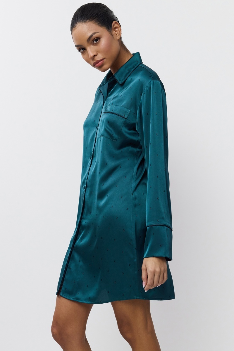 sku: EMERALDA | Brand: Aruelle  | Size: XSmall Small Medium Large XLarge XXLarge  | Colors: Изумруд  | Бренды Aruelle | Домашняя одежда Сорочки | Title: Сорочка EMERALDA