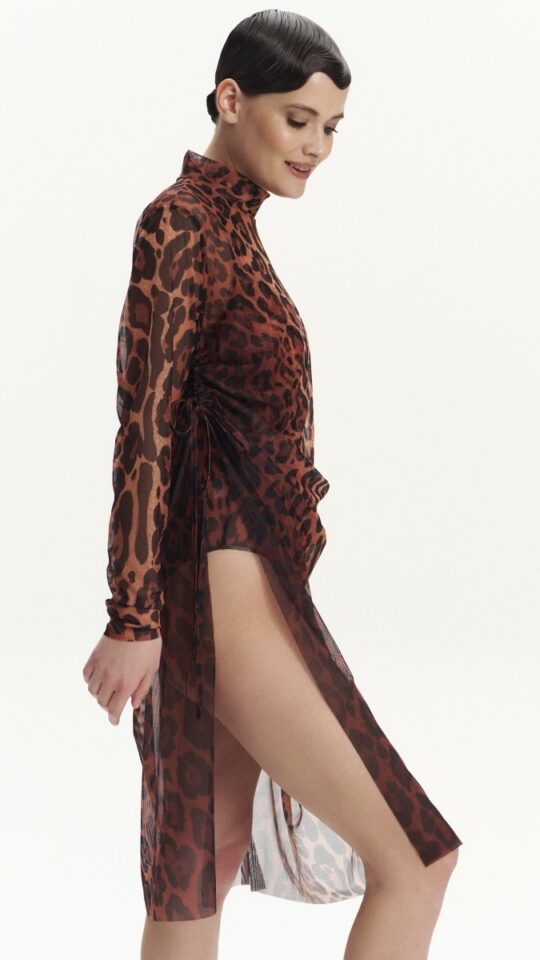 sku: 25004725 | Brand: RoDaSoleil  | Size: XSmall Small Medium Large XLarge  | Colors: Леопард  | Бренды RoDaSoleil | Пляжная одежда | Title: Платье - туника ЛЕОПАРД 25