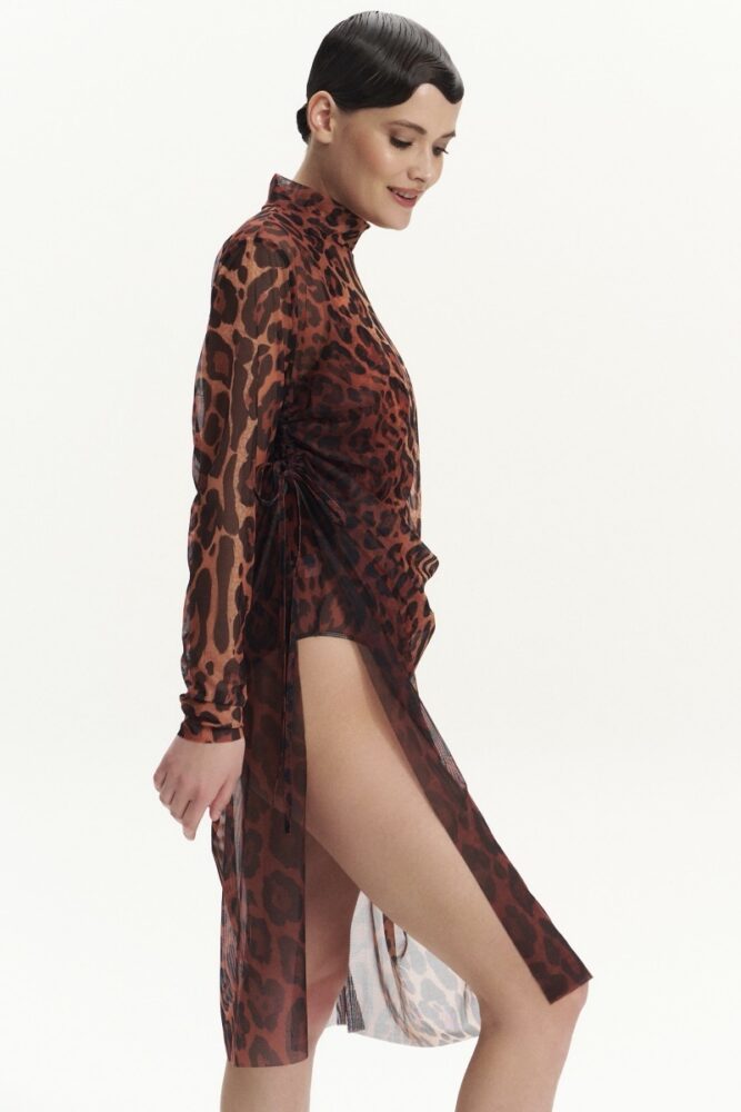 sku: 25004725 | Brand: RoDaSoleil  | Size: XSmall Small Medium Large XLarge  | Colors: Леопард  | Бренды RoDaSoleil | Пляжная одежда | Title: Платье - туника ЛЕОПАРД 25