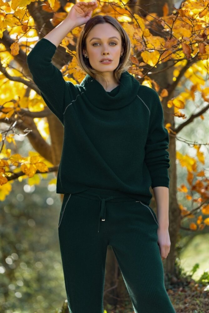 sku: W25-00CH0324 | Brand: Marc Andre  | Size: 36 38 40 42 44 46  | Colors: Изумруд  | Бренды Marc&Andre | Кашемир Джемперы | Title: Свитер QUITE MOTION