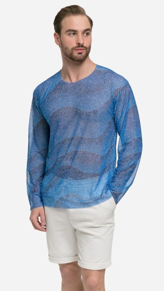 sku: 25003348 | Brand: RoDaSoleil  | Size: XSmall Small Medium Large XLarge XXLarge  | Colors: Цветной  | Бренды RoDaSoleil | Пляжная одежда | Мужская коллекция Пляжная одежда | Title: Футболка ВОЛНА МОЗАИКА