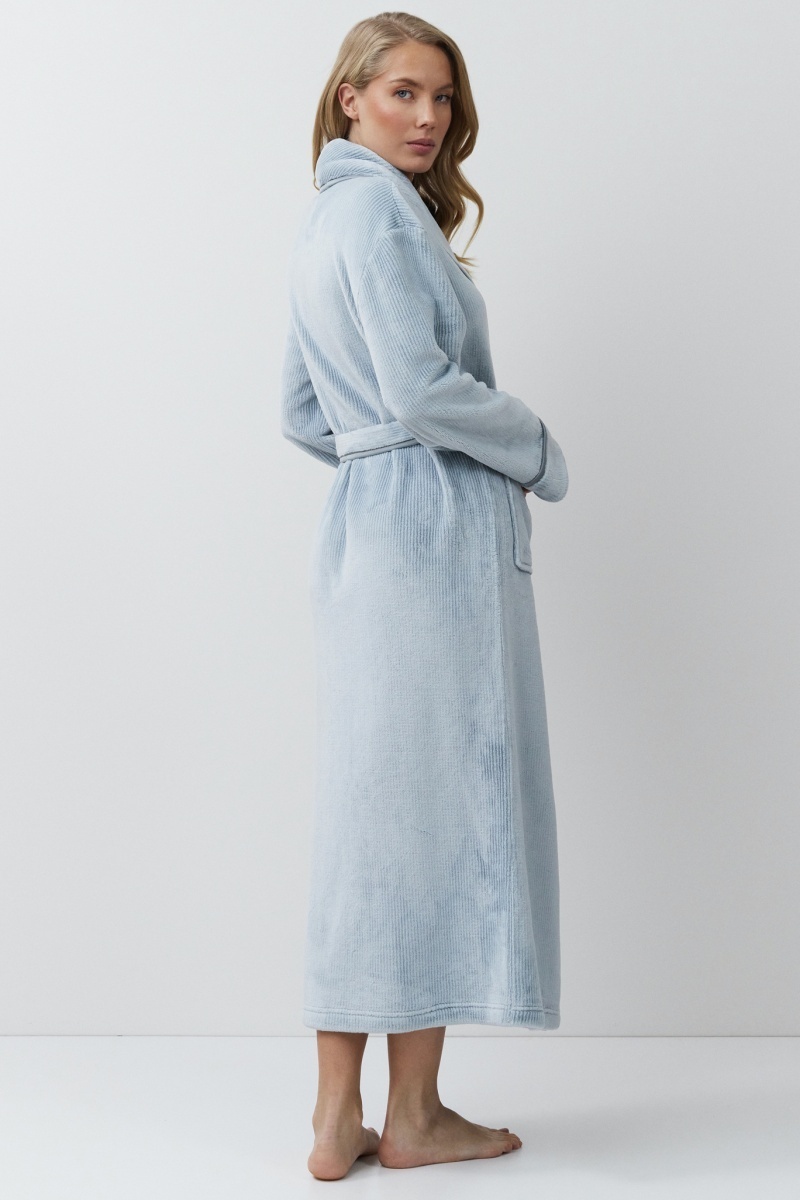 sku: LEA | Brand: Aruelle  | Size: XSmall Small Medium Large XLarge XXLarge  | Colors: Серо-голубой  | Бренды Aruelle | Домашняя одежда Халаты | Title: Халат LEA