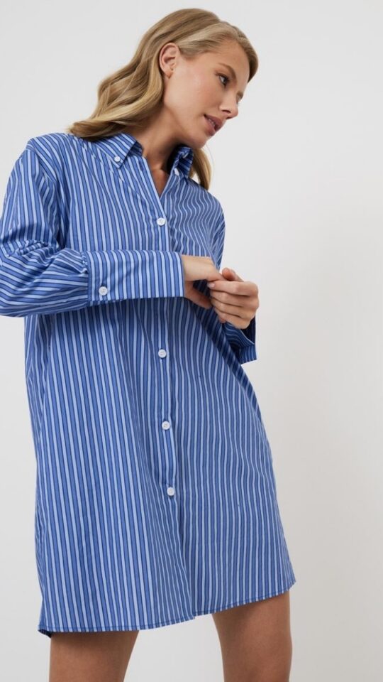 sku: LAVINIA | Brand: Aruelle  | Size: XSmall Small Medium Large XLarge XXLarge  | Colors: Синий  | Бренды Aruelle | Домашняя одежда Сорочки | Title: Сорочка LAVINIA