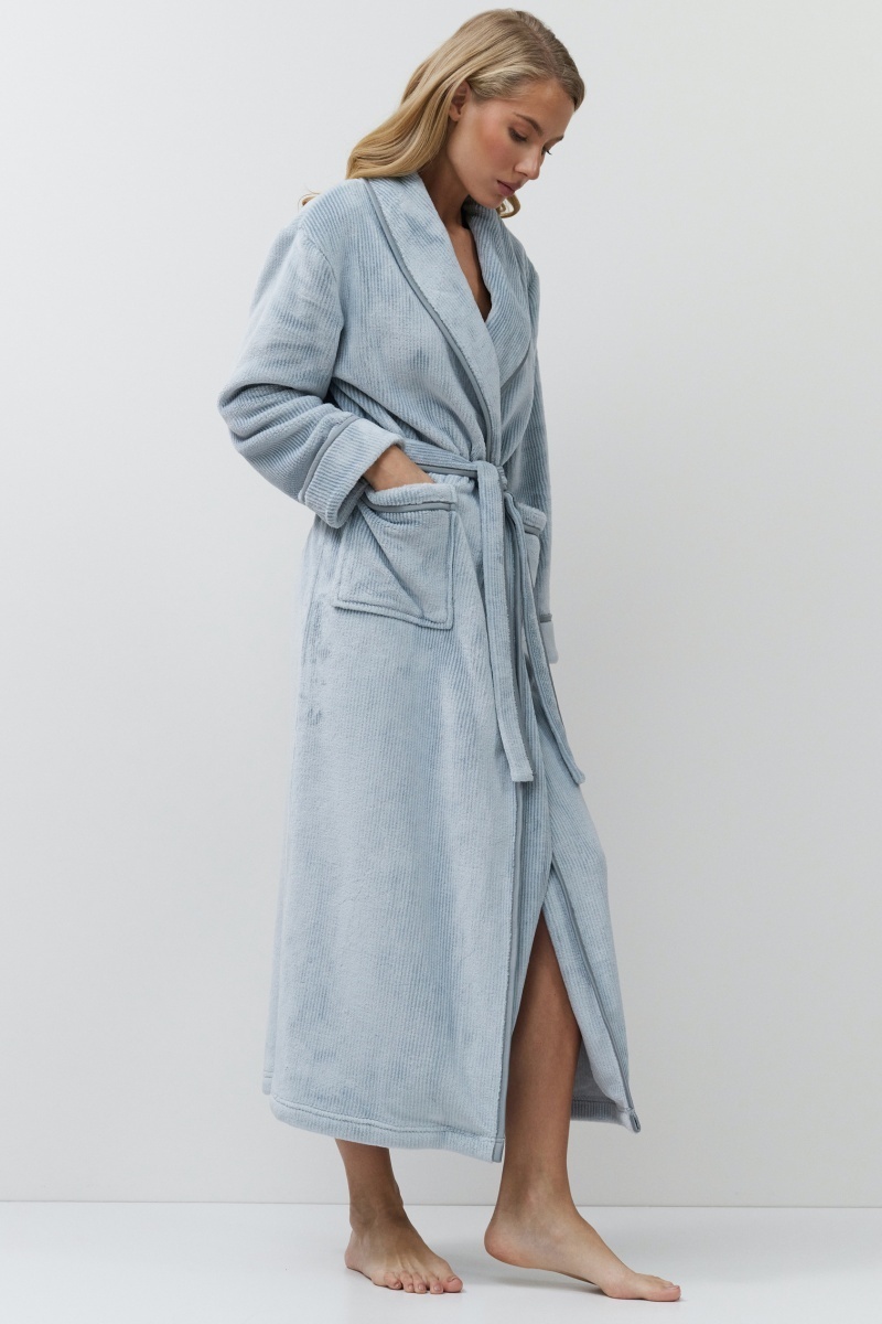 sku: LEA | Brand: Aruelle  | Size: XSmall Small Medium Large XLarge XXLarge  | Colors: Серо-голубой  | Бренды Aruelle | Домашняя одежда Халаты | Title: Халат LEA