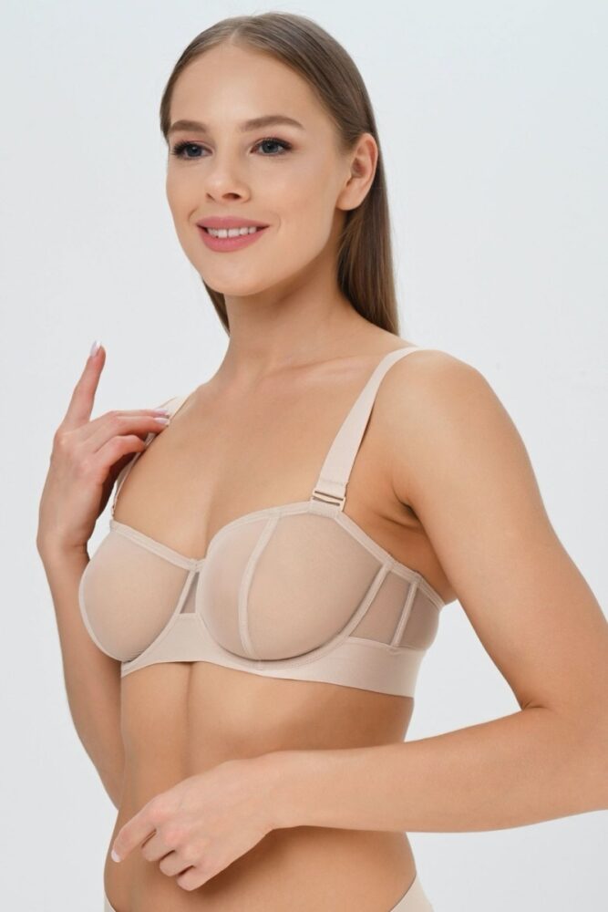 sku: DK4939 | Brand: DKNY  | Size: 75 DD 80 DD 70 A 70 B 70 C 70 D 75 A 75 B 75 C 75 D 80 B 80 C 80 D  | Colors: Пудровый  | Бренды DKNY | Бюстгальтер Нижнее белье Мягкая чашка | Title: Бюстгальтер SHEERS DKNY