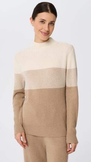 sku: W25-00CH0818 | Brand: Marc Andre  | Size: 36 38 40 42 44 46  | Colors: Бежевый  | Бренды Marc&Andre | Кашемир Джемперы | Title: Свитер RIBBED RHYTHM