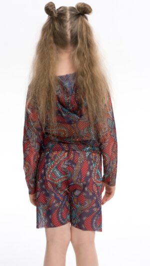 sku: 25002274 | Brand: RoDaSoleil  | Size: 104 110 116 122 128 134 140 146 152 158  | Colors: Цветной  | Бренды RoDaSoleil | Детские купальники | Title: Шорты детские ЗМЕИ МОЗАИКА