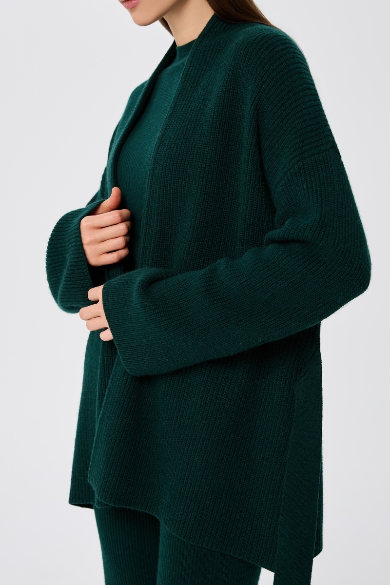 sku: W25-00CH0301 | Brand: Marc Andre  | Size: Small Medium Large  | Colors: Изумруд  | Бренды Marc&Andre | Кашемир Кардиганы | Title: Кардиган QUITE MOTION