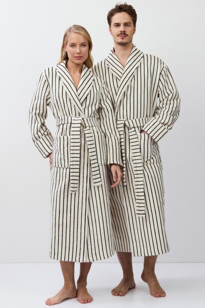 sku: LANA | Brand: Aruelle  | Size: Small Medium Large XLarge XXLarge  | Colors: Кремовый/Черный  | Бренды Aruelle | Мужская коллекция Халаты | Title: Халат LANA