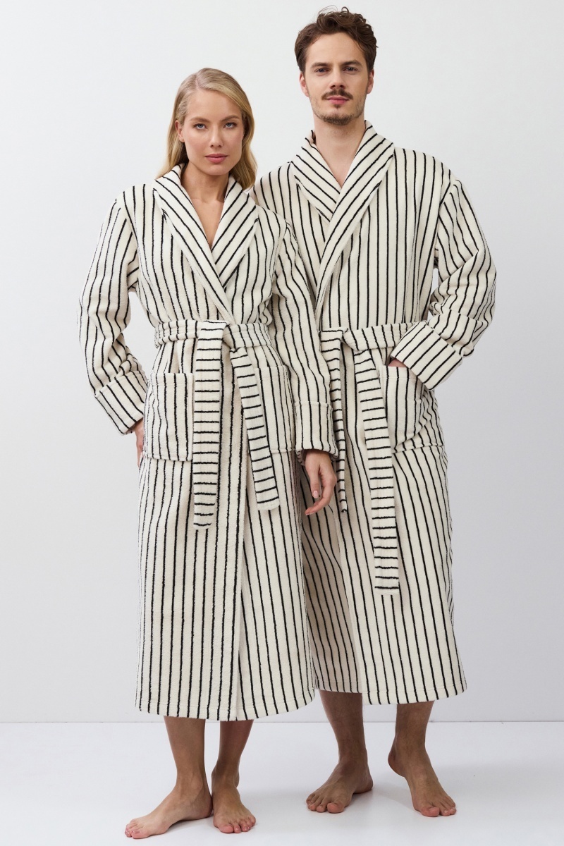 sku: LANA | Brand: Aruelle  | Size: Small Medium Large XLarge XXLarge  | Colors: Кремовый/Черный  | Бренды Aruelle | Мужская коллекция Халаты | Title: Халат LANA