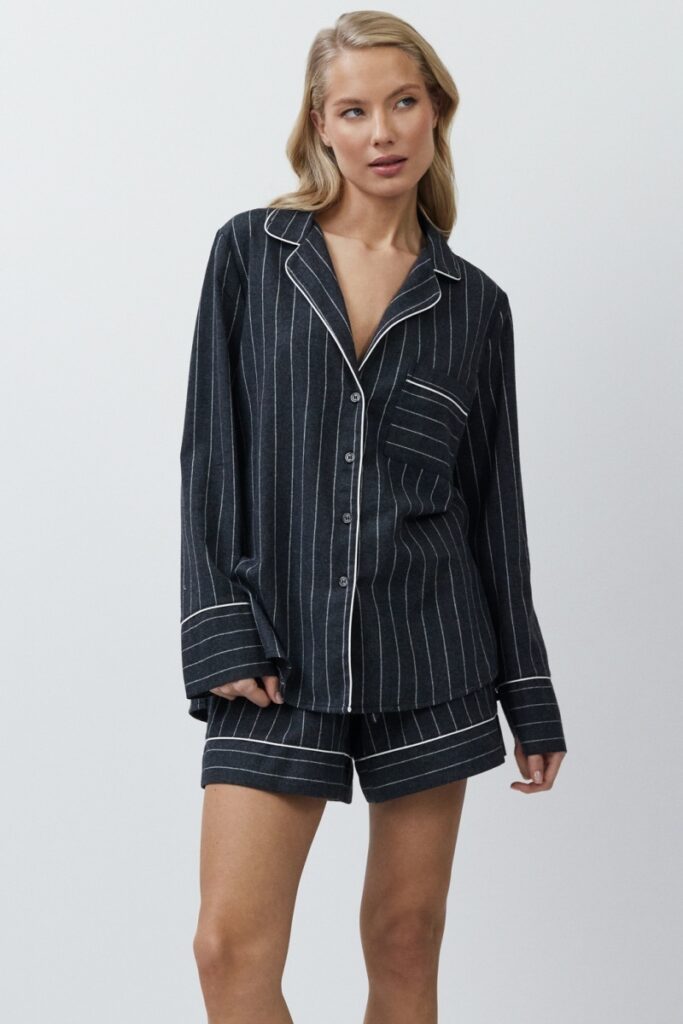 sku: CASEY | Brand: Aruelle  | Size: XSmall Small Medium Large XLarge XXLarge  | Colors: Графит  | Бренды Aruelle | Домашняя одежда Пижамы | Title: Пижама с шортами CASEY