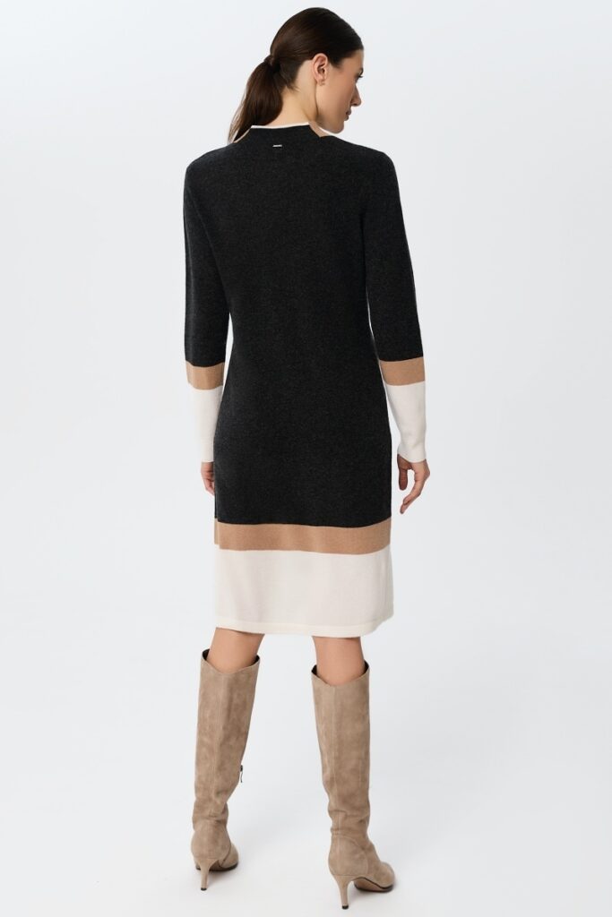 sku: W25-00CH0503 | Brand: Marc Andre  | Size: 36 38 40 42 44  | Colors: Черный  | Бренды Marc&Andre | Кашемир | Title: Платье URBAN BLOCK