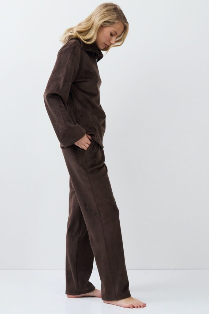 sku: MILENE SET SOFT | Brand: Aruelle  | Size: XSmall Small Medium Large XLarge XXLarge  | Colors: Шоколадный  | Бренды Aruelle | Домашняя одежда Костюмы | Title: Комплект с брюками MILENE SET SOFT