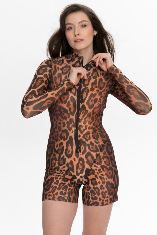 sku: 25004625 | Brand: RoDaSoleil  | Size: Small Medium Large  | Colors: Леопард  | Бренды RoDaSoleil | Пляжная одежда | Title: Полукомбинезон ЛЕОПАРД 25