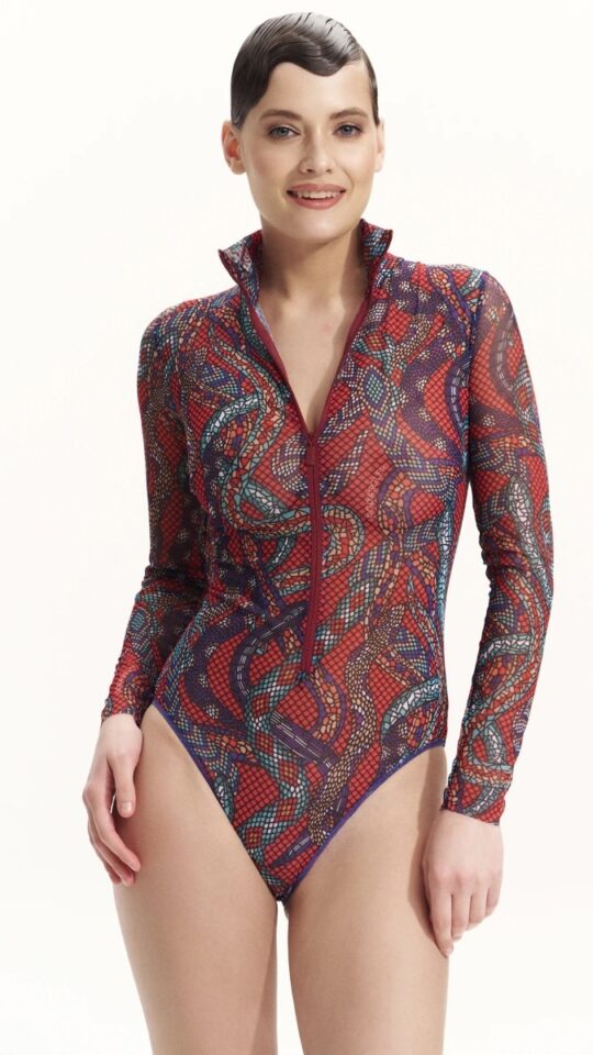 sku: 25003674 | Brand: RoDaSoleil  | Size: XSmall Small Medium Large XLarge  | Colors: Цветной  | Бренды RoDaSoleil | Купальники Слитные | Title: Слитный купальник ЗМЕИ МОЗАИКА