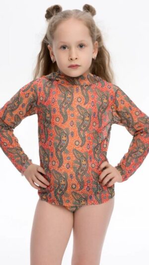 sku: 25002166 | Brand: RoDaSoleil  | Size: 104 110 116 122 128 134 140 146 152 158  | Colors: Цветной  | Бренды RoDaSoleil | Детские купальники | Title: Трусы детские КРОКОДИЛ ОРАНЖЕВЫЙ ПАТТЕРН