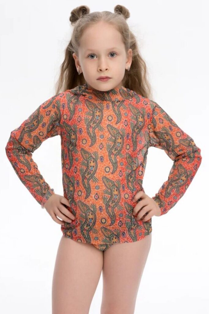 sku: 25002166 | Brand: RoDaSoleil  | Size: 104 110 116 122 128 134 140 146 152 158  | Colors: Цветной  | Бренды RoDaSoleil | Детские купальники | Title: Трусы детские КРОКОДИЛ ОРАНЖЕВЫЙ ПАТТЕРН