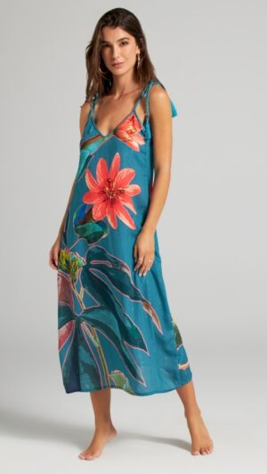 sku: 25033C | Brand: Cosita Linda  | Size: Small Medium Large  | Colors: Мульти  | Бренды Cosita Linda | Пляжная одежда | Title: Пляжная туника EXOTIC GARDEN