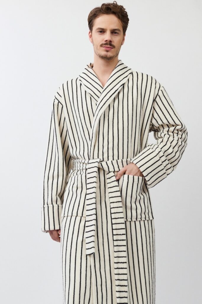 sku: LANA | Brand: Aruelle  | Size: Small Medium Large XLarge XXLarge  | Colors: Кремовый/Черный  | Бренды Aruelle | Мужская коллекция Халаты | Title: Халат LANA