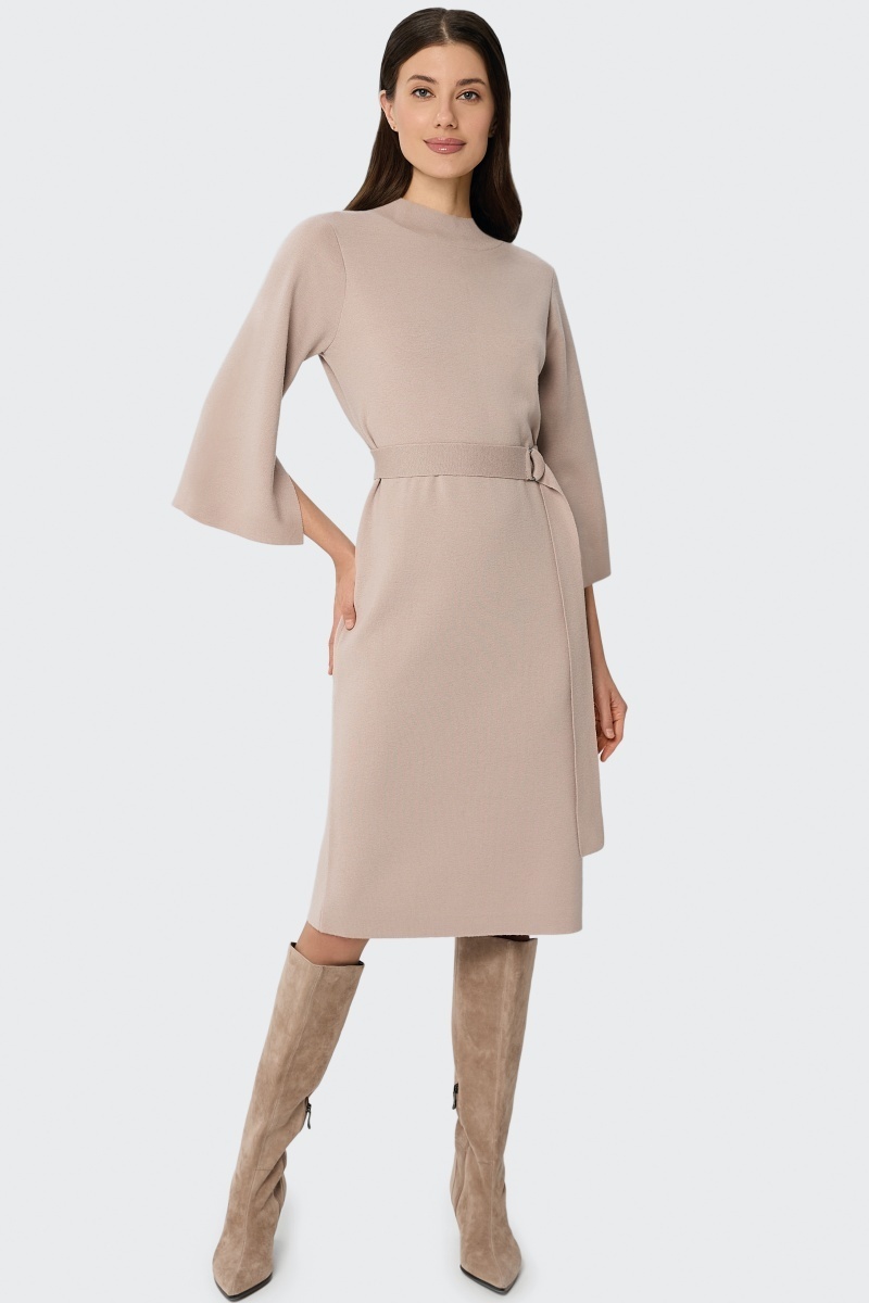 sku: W25-00CH0103 | Brand: Marc Andre  | Size: 36 38 40 42 44  | Colors: Бежевый  | Бренды Marc&Andre | Кашемир | Title: Платье ETERNAL WAVES