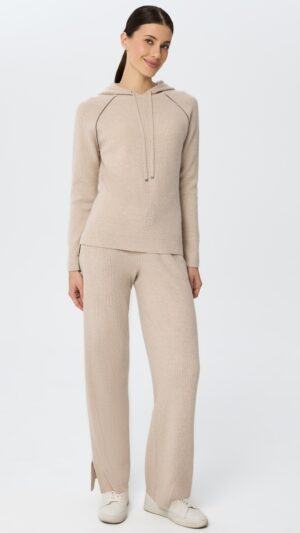 sku: W25-00CH0414 | Brand: Marc Andre  | Size: 36 38 40 42 44  | Colors: Бежевый  | Бренды Marc&Andre | Кашемир Джемперы | Title: Джемпер с капюшоном QUITE MOTION