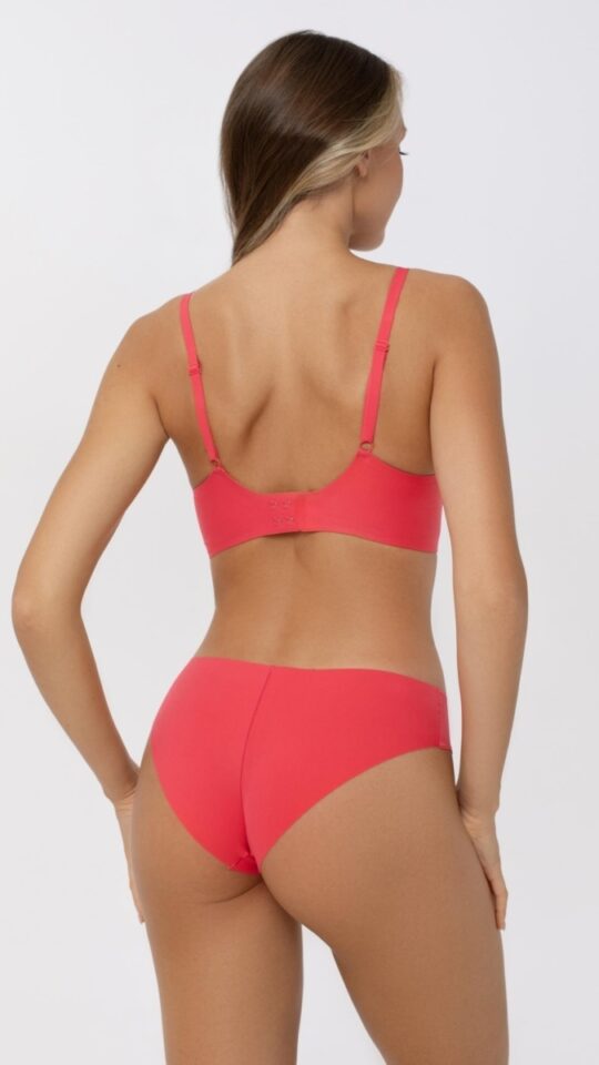 sku: S25-0893-O2-BZO-SZ | Brand: Marc Andre  | Size: 36 38 40 42 44 46  | Colors: Коралл  | Бренды Marc&Andre | Трусы Нижнее белье Бразильяна | Title: Бразильяна SECOND SKIN