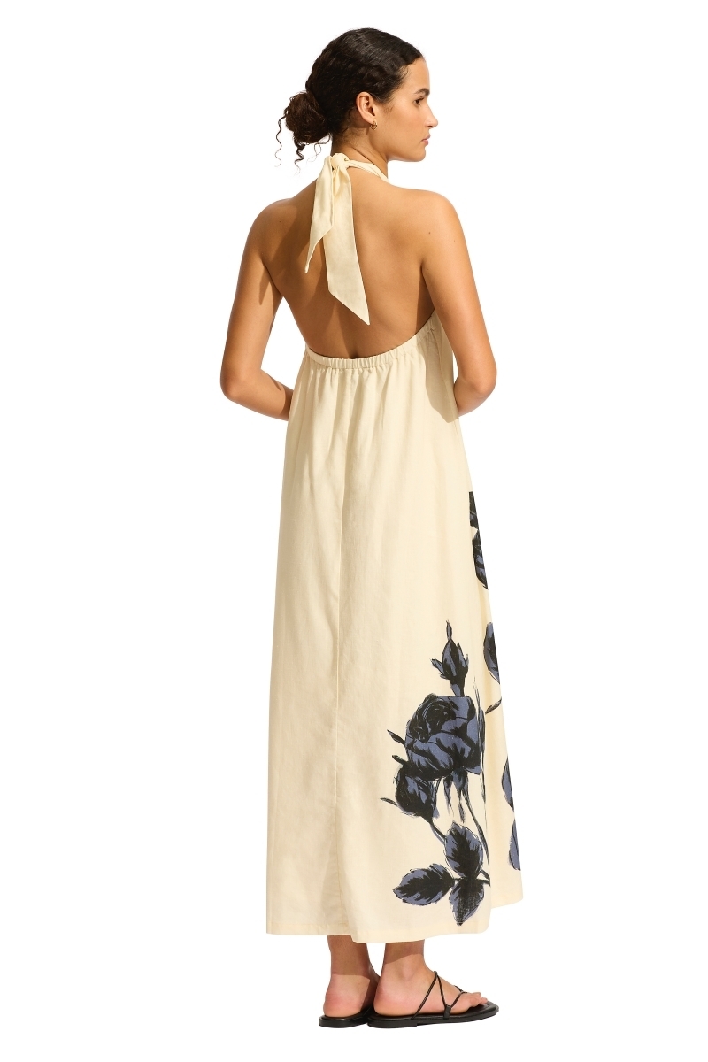 sku: 55487-DR | Brand: Seafolly  | Size: Small Medium Large  | Colors: Черный/экрю  | Бренды Seafolly | Пляжная одежда | Title: Платье